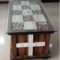  Modern Center Table with Black color galss  by Alam Furniture