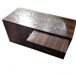  Wooden Pooja Chowki with drawer